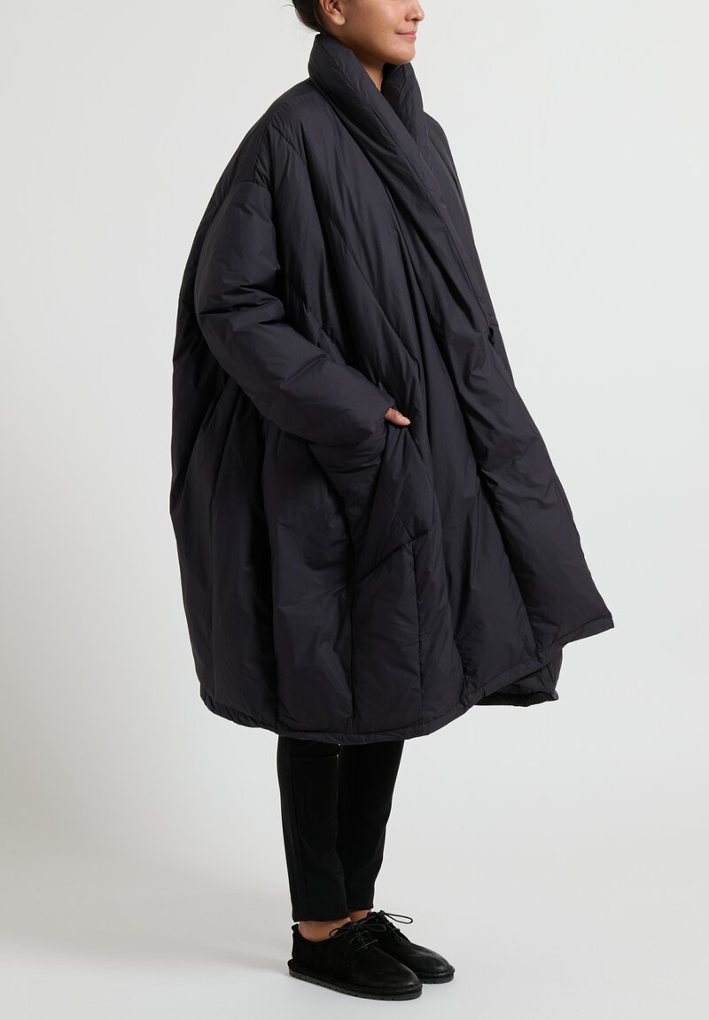 Rundholz Black Label Kimono Down Coat in Black | Santa Fe Dry Goods ...