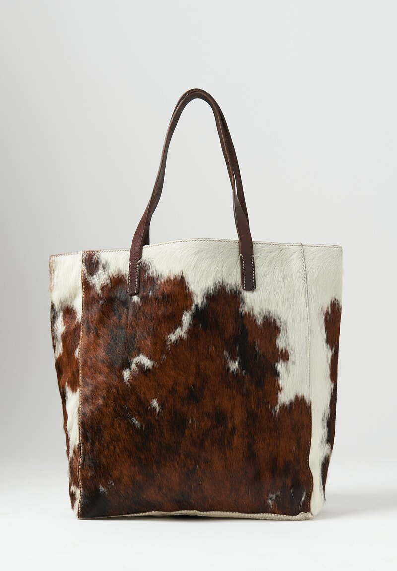 Massimo Palomba Ella Cavallino Pony Tote White, Brown I	