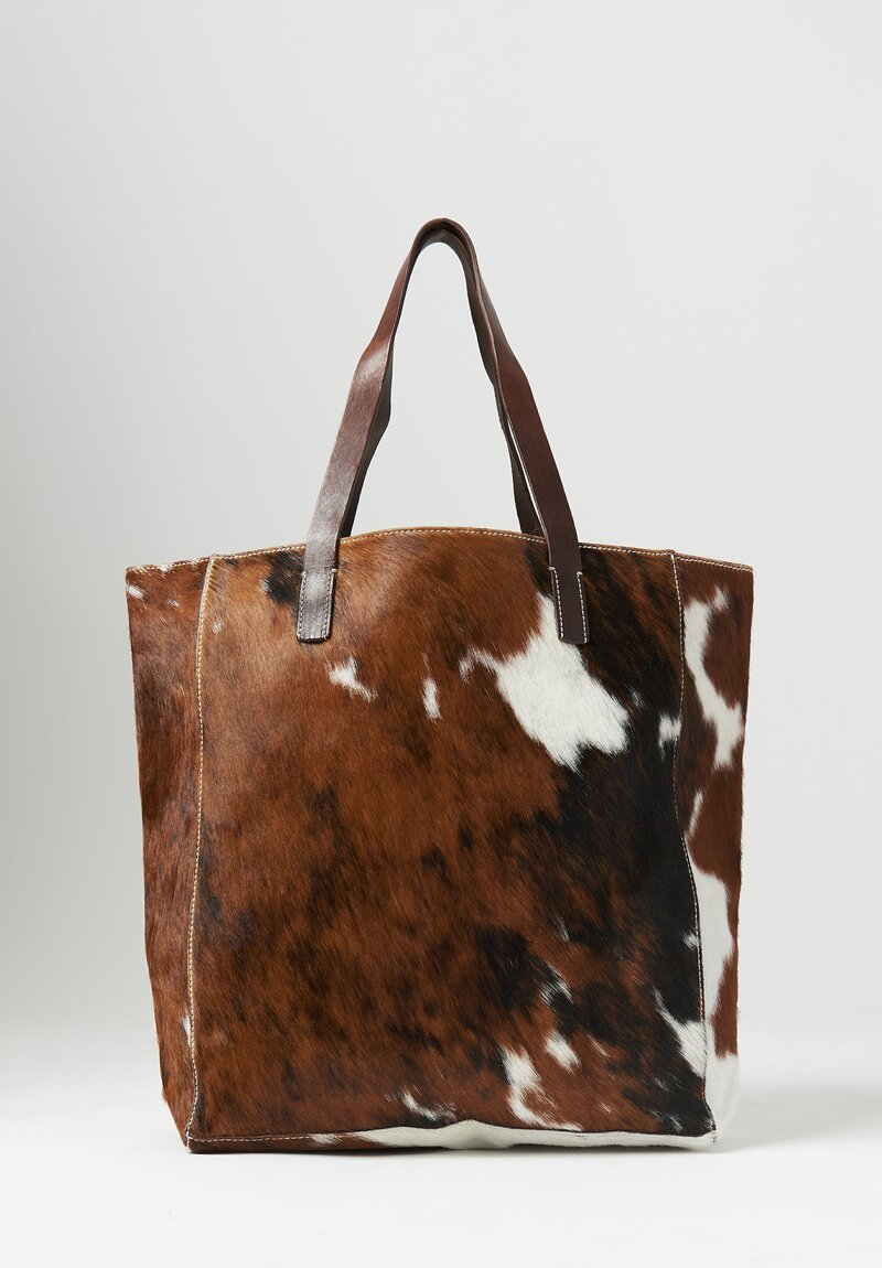 Massimo Palomba Ella Cavallino Pony Tote White, Brown II	