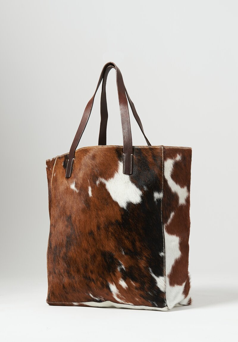 Massimo Palomba Ella Cavallino Pony Tote White, Brown II	