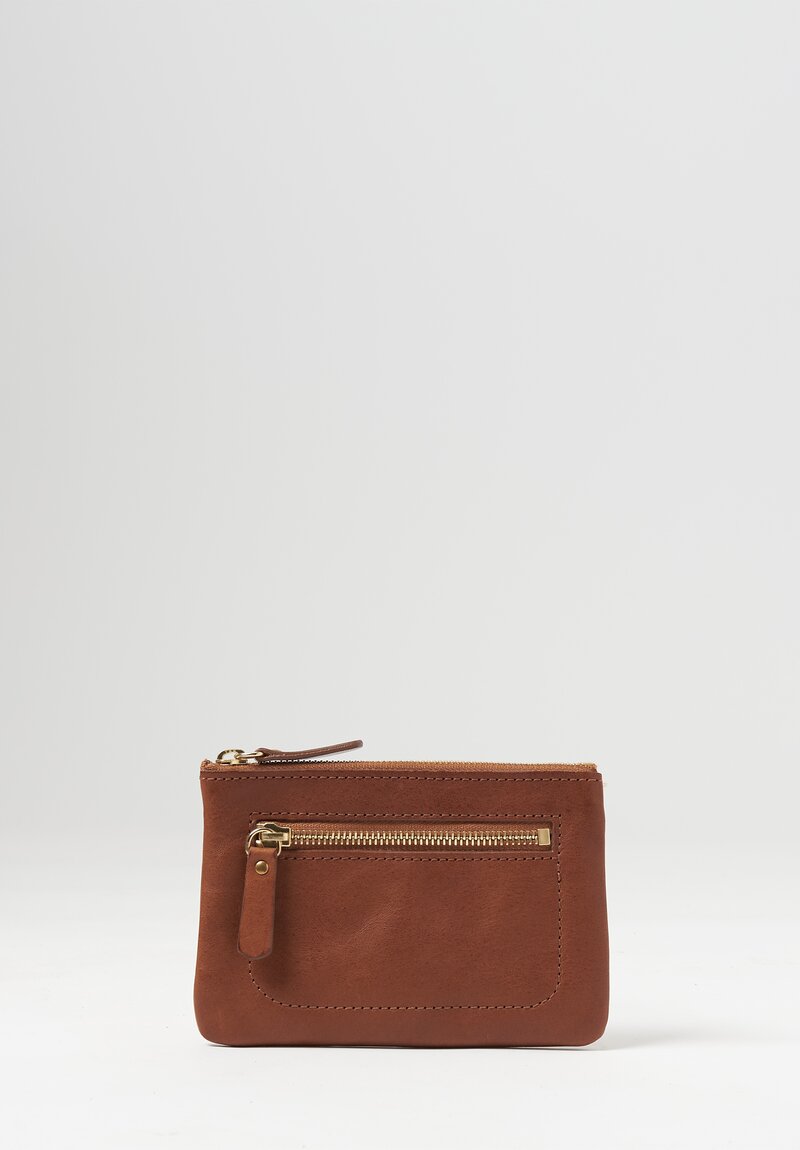 Massimo Palomba Leather Nana Selleria Pouch Cuoio Brown	