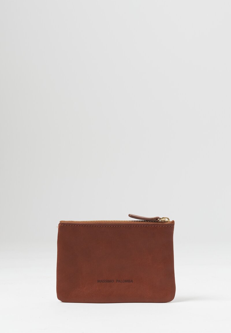 Massimo Palomba Leather Nana Selleria Pouch Cuoio Brown	