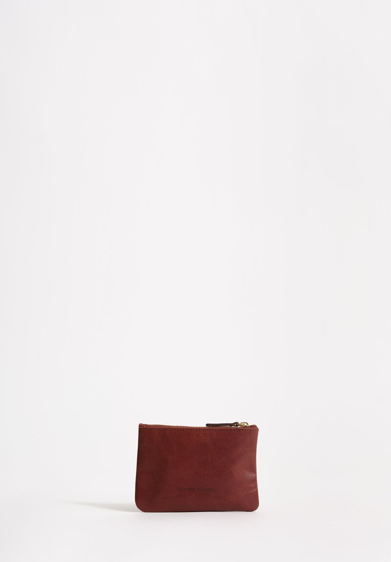 Massimo Palomba Leather Nana Selleria Pouch in Chestnut Brown