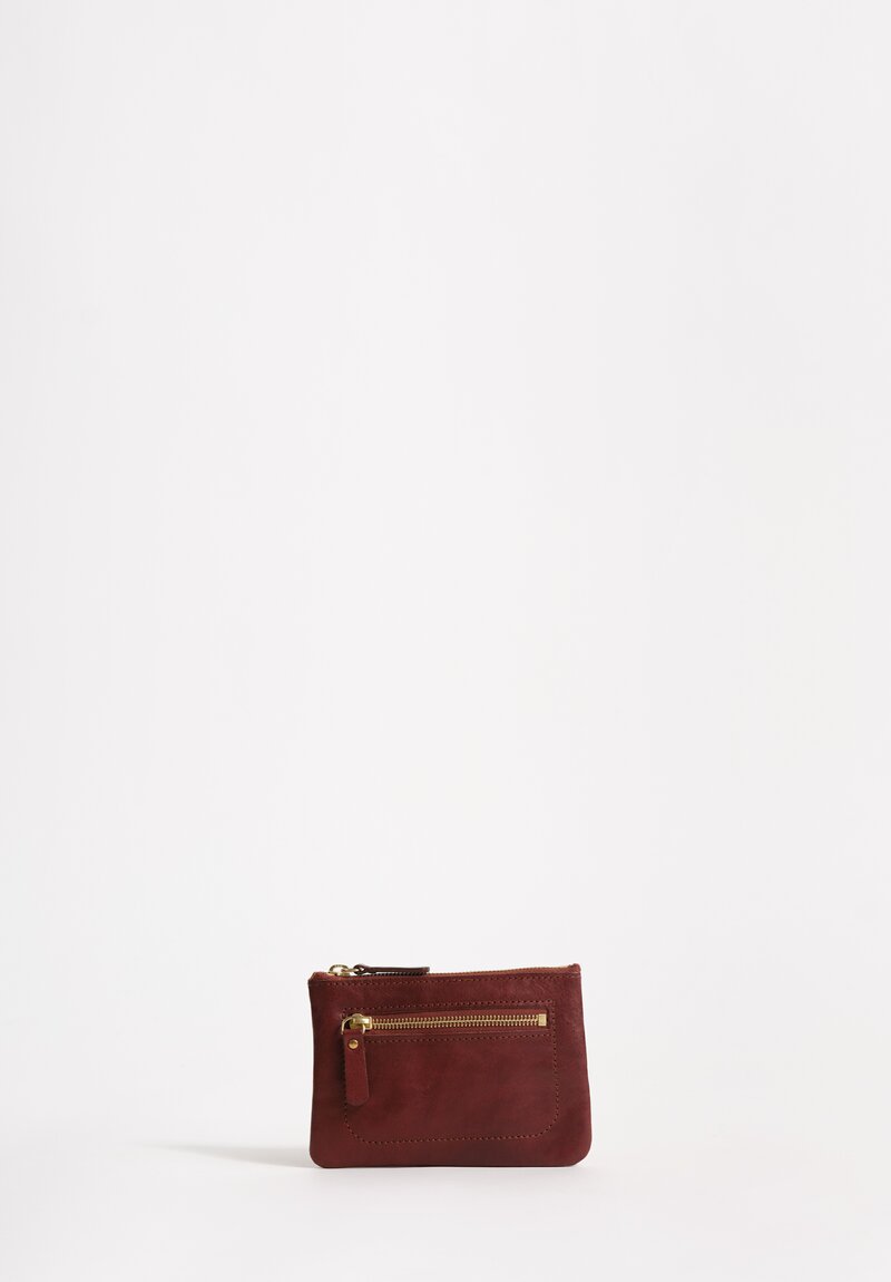 Massimo Palomba Leather Nana Selleria Pouch in Chestnut Brown
