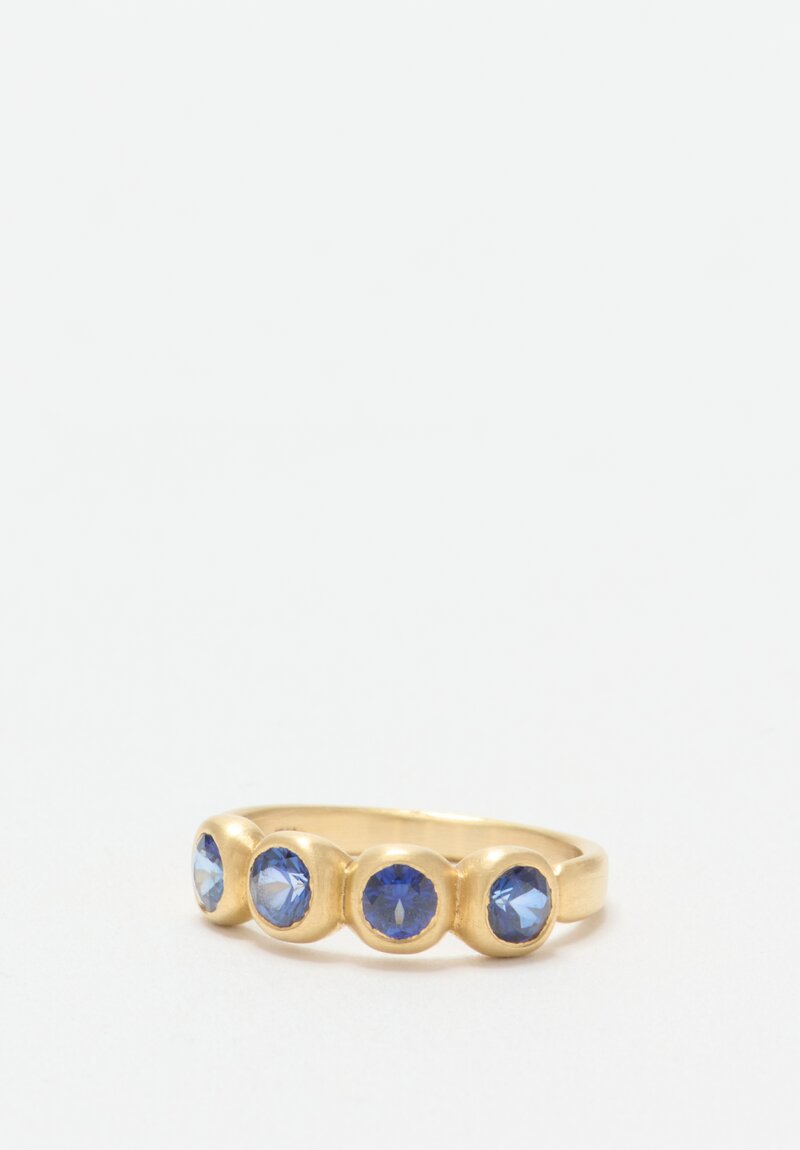 Marian Maurer 18K Blue Sapphire "Porch Skimmer" Ring	
