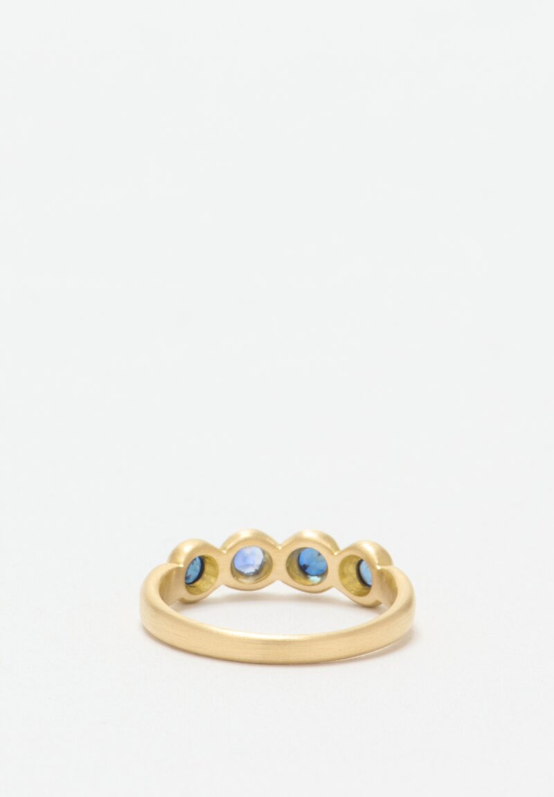 Marian Maurer 18K Blue Sapphire "Porch Skimmer" Ring	