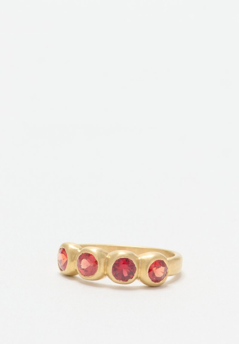 Marian Maurer 18K Red Sapphire "Porch Skimmer" Ring	