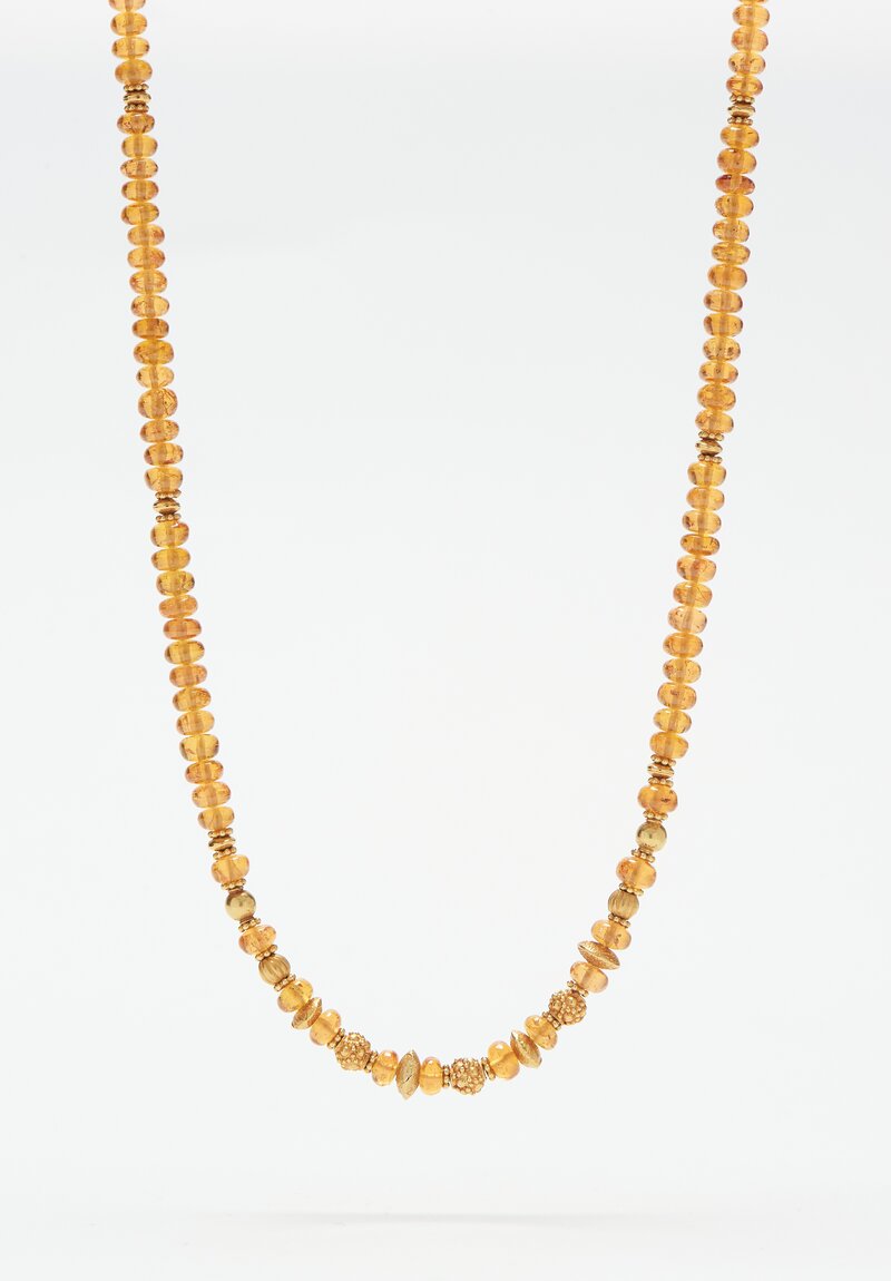 Greig Porter 18k, Mandarin Garnet Short Necklace	