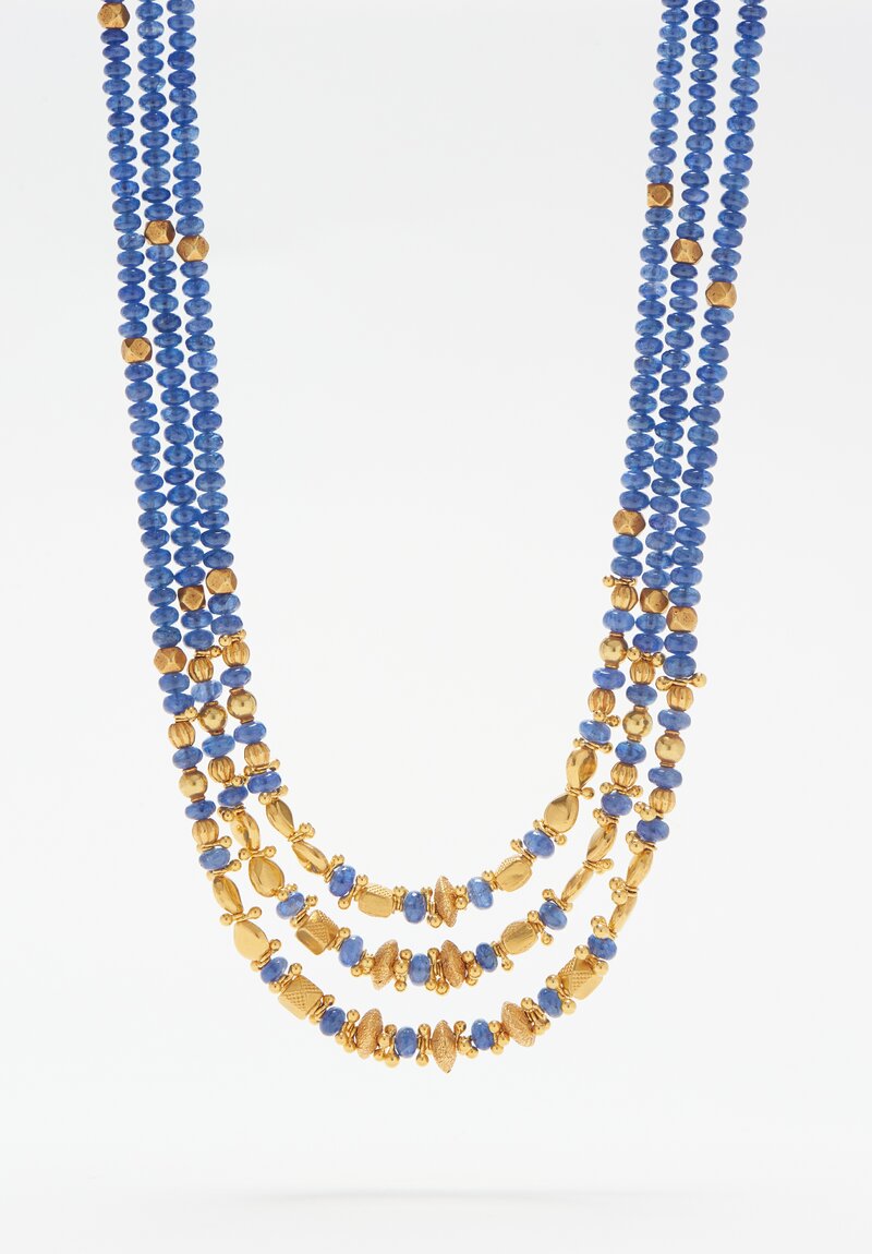Greig Porter 18k, Sapphire 3 Strand Necklace	