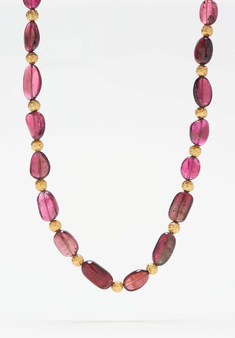 Greig Porter 18k, Pink Tourmaline Short Necklace	