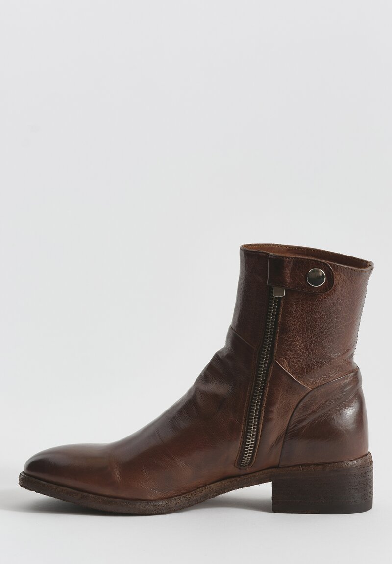 Officine Creative Seline 020 Ignis T. Bootie in Cigar Brown	