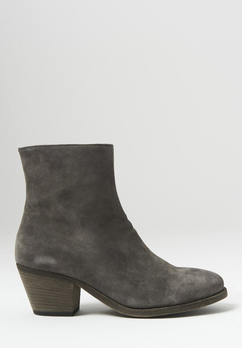 Officine Creative Suede Sherry Boot in Light Cachemire Grey	