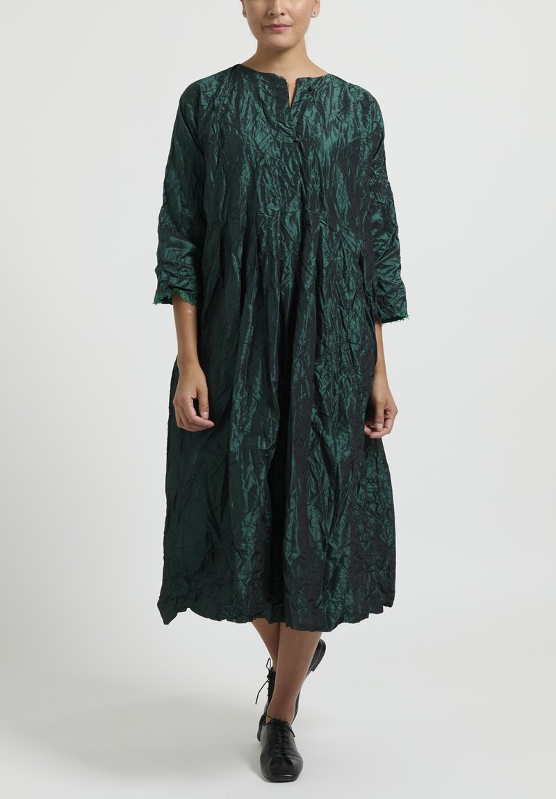 Daniela Gregis Silk ''Jeroni'' Abito Dress in Verde Green | Santa Fe ...