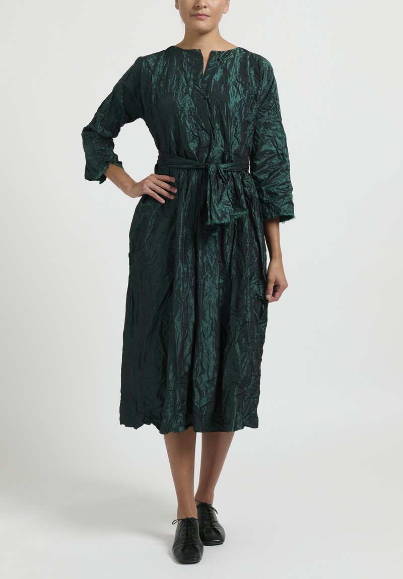 Daniela Gregis Silk ''Jeroni'' Abito Dress in Verde Green	
