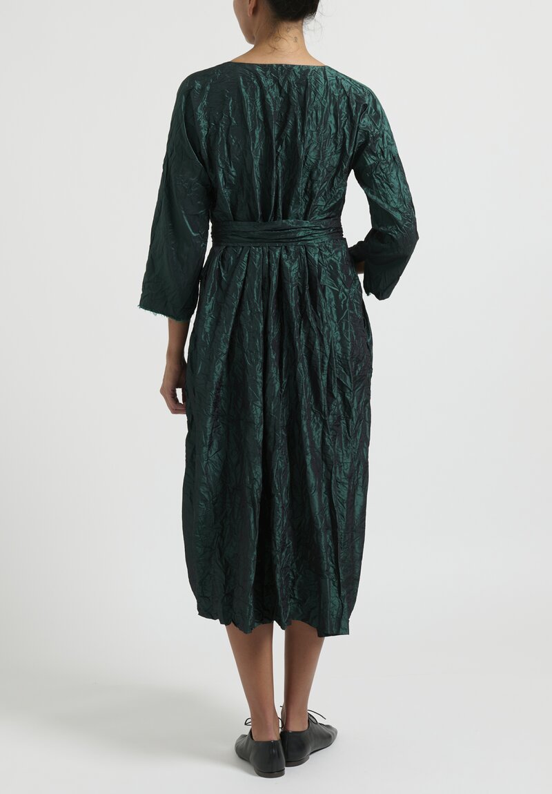 Daniela Gregis Silk ''Jeroni'' Abito Dress in Verde Green | Santa Fe ...