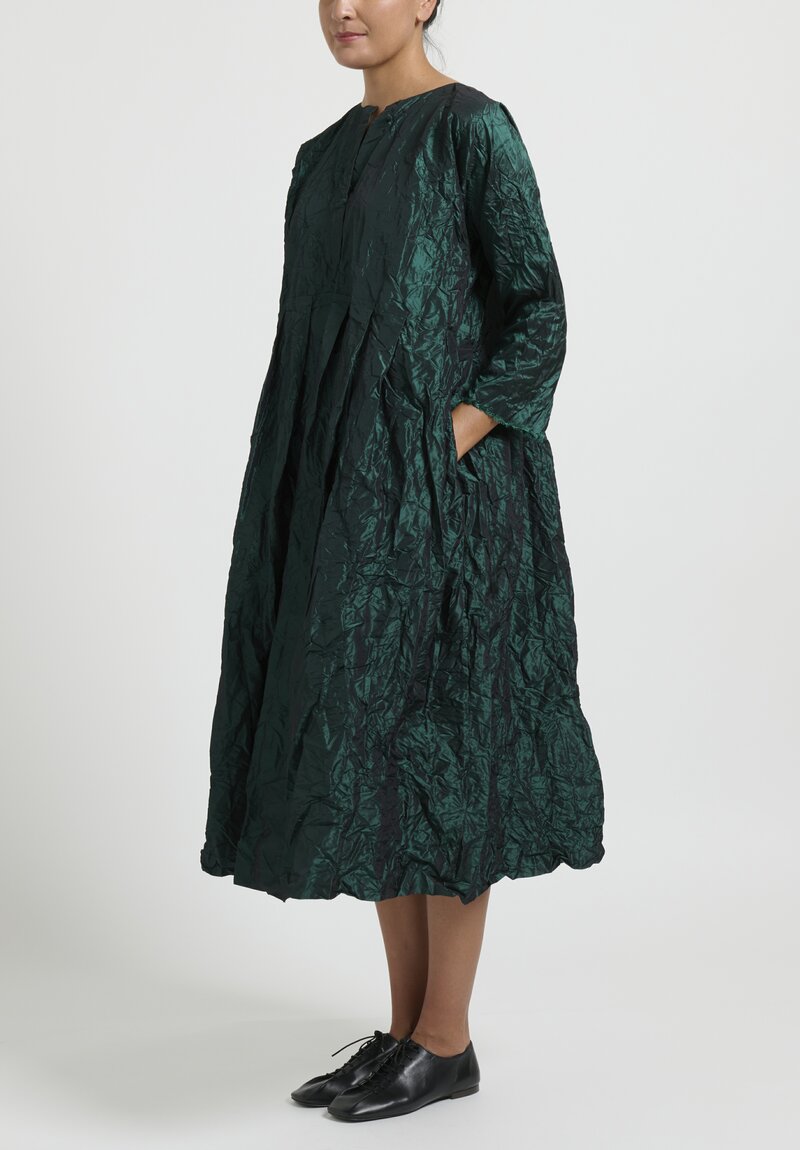 Daniela Gregis Silk ''Jeroni'' Abito Dress in Verde Green	