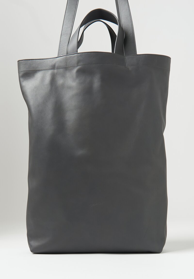 Marsell Leather Sporta Shopper Bag Asfalto Grey	