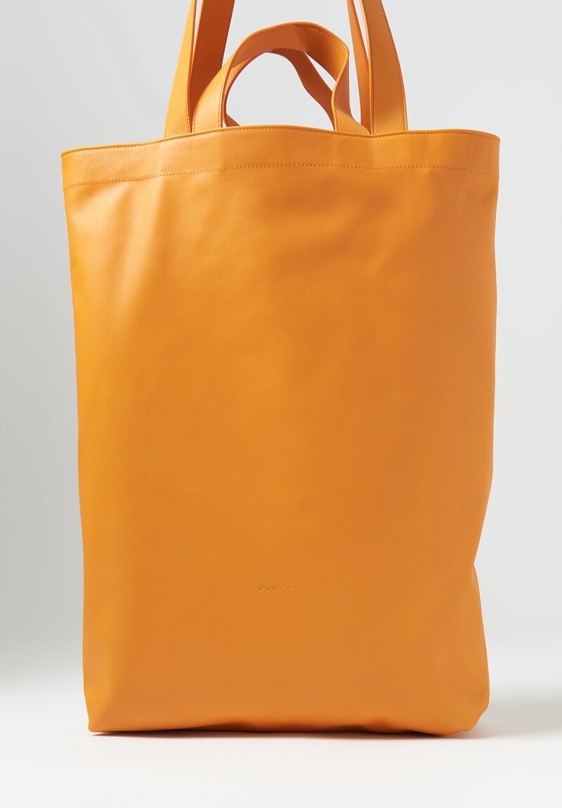 Marsell Leather Sporta Shopper Bag Arancione Orange	