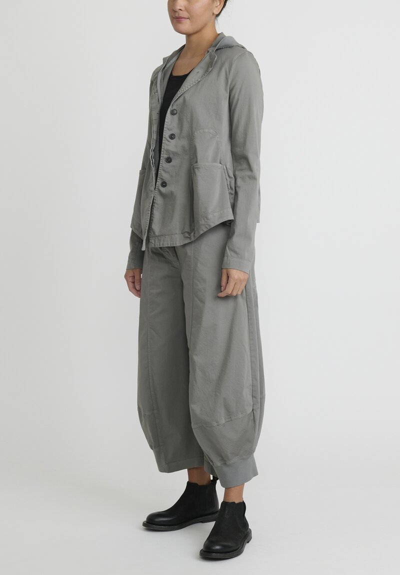 Rundholz Black Label Cotton Short Flared Jacket in Grey