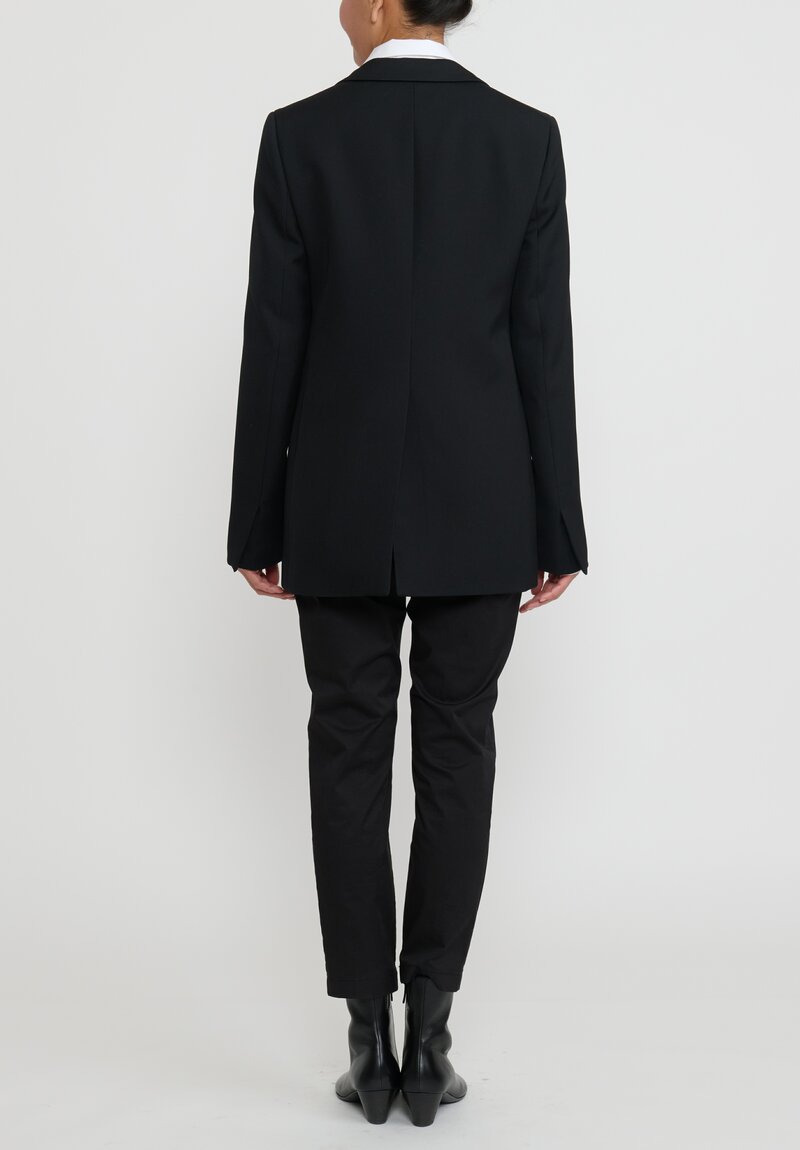 Jil Sander Virgin Wool Tailored Jacket in Black