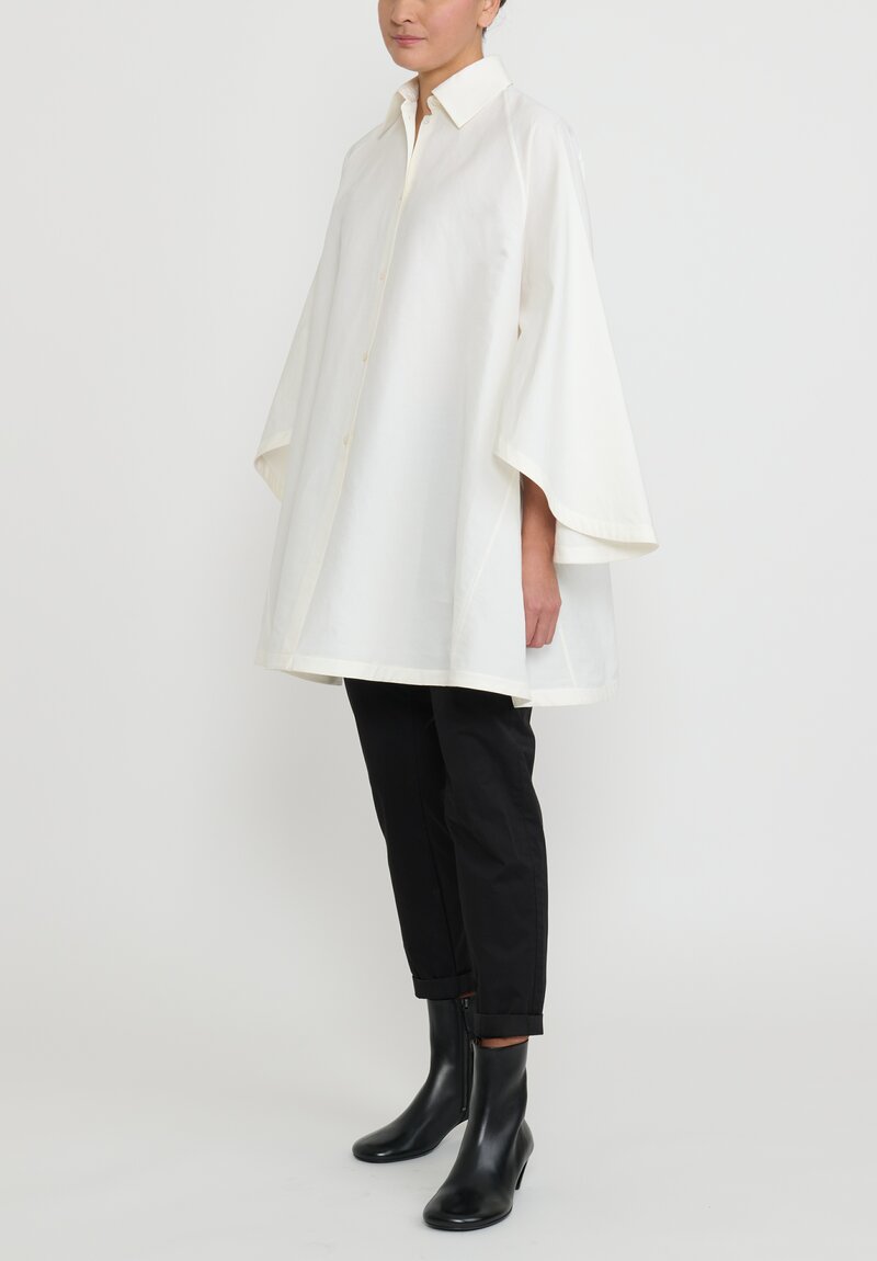 Jil Sander Textured Linen and Cotton A-Line Tunic Dress	
