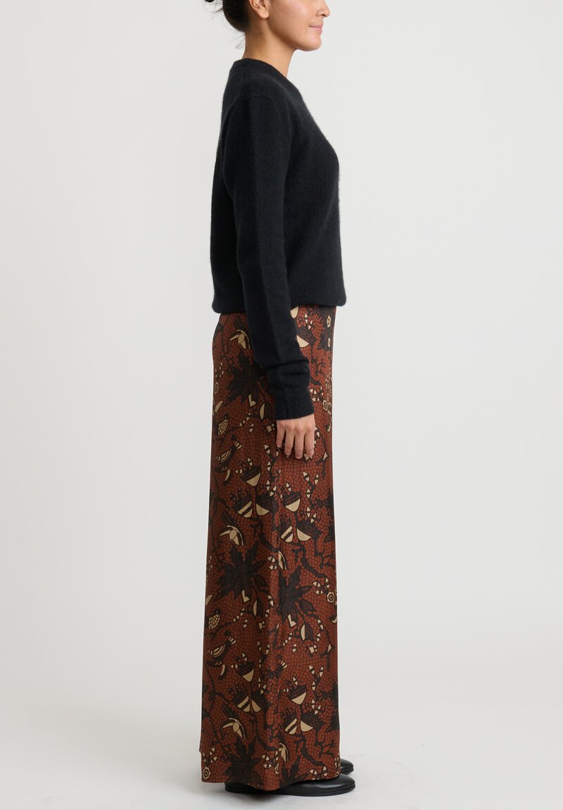 Biyan Batik Print Silk Wide Leg Fiyori Pants	