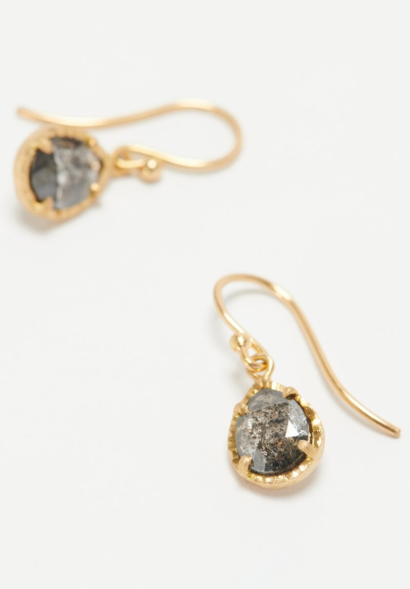 Yasuko Azuma Natural Black Diamond Earrings	