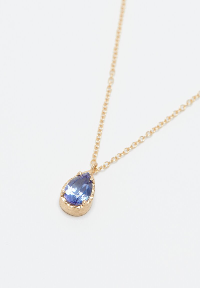 Yasuko Azuma 18K, Tanzanite Drop Necklace	