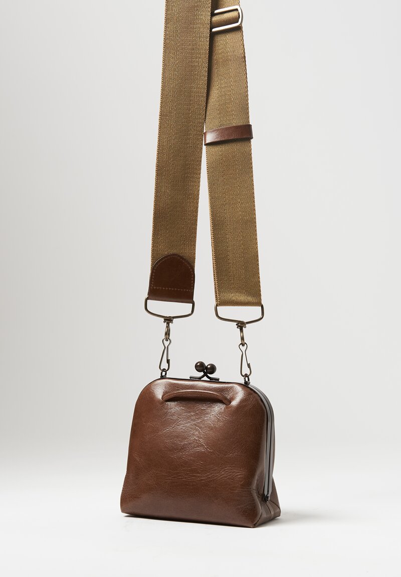 Uma Wang Small Calfskin Handbag Sepia Brown	
