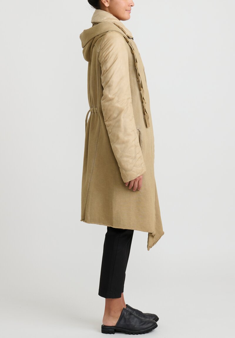 Masnada Cotton and Recycled Down Fel Jacket in Beige