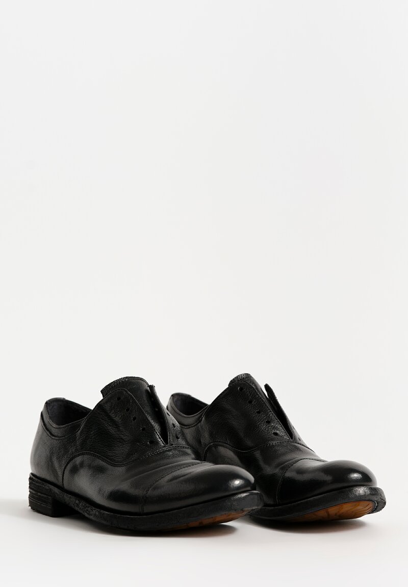 Officine Creative Lexikon Ignis Oxford Shoe in Nero Black