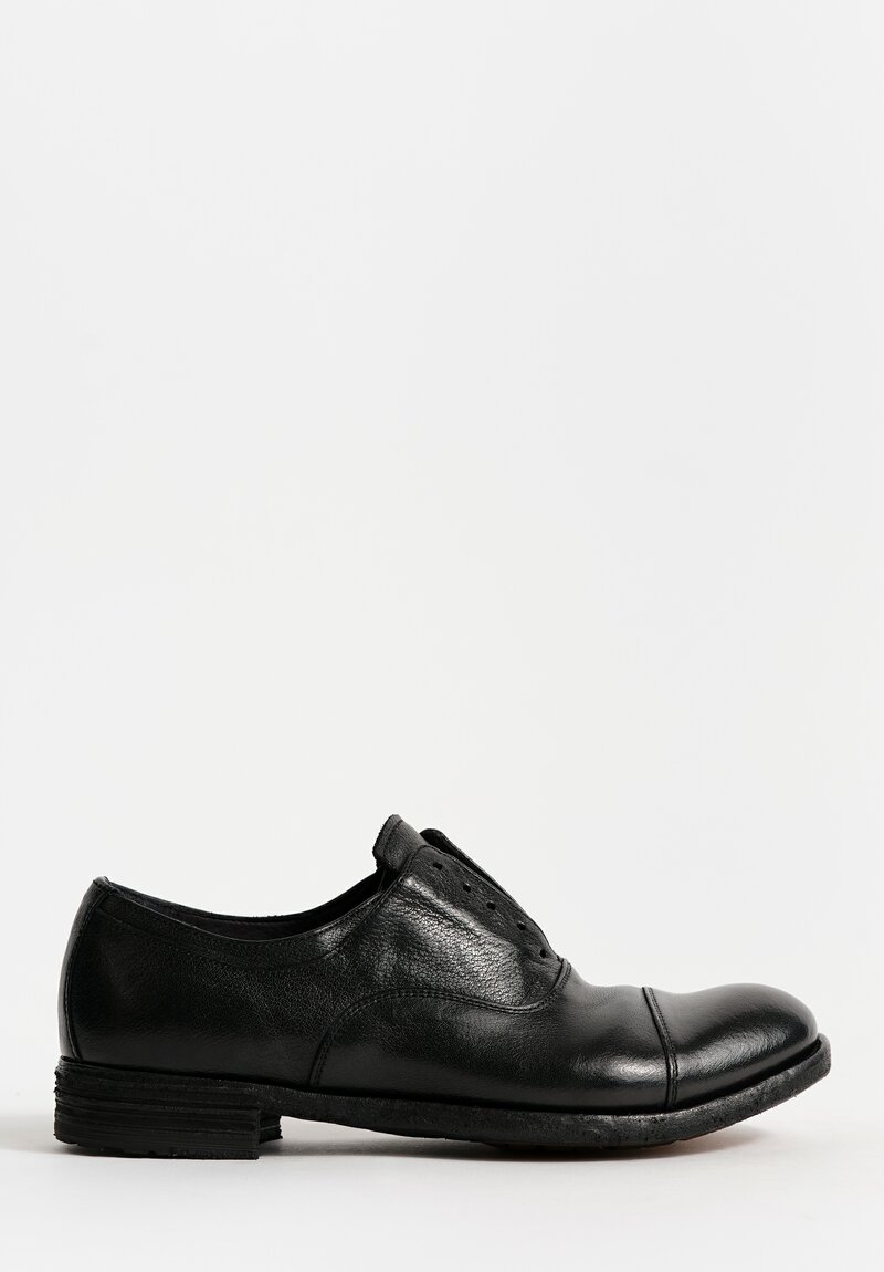 Officine Creative Lexikon Ignis Oxford Shoe in Nero Black