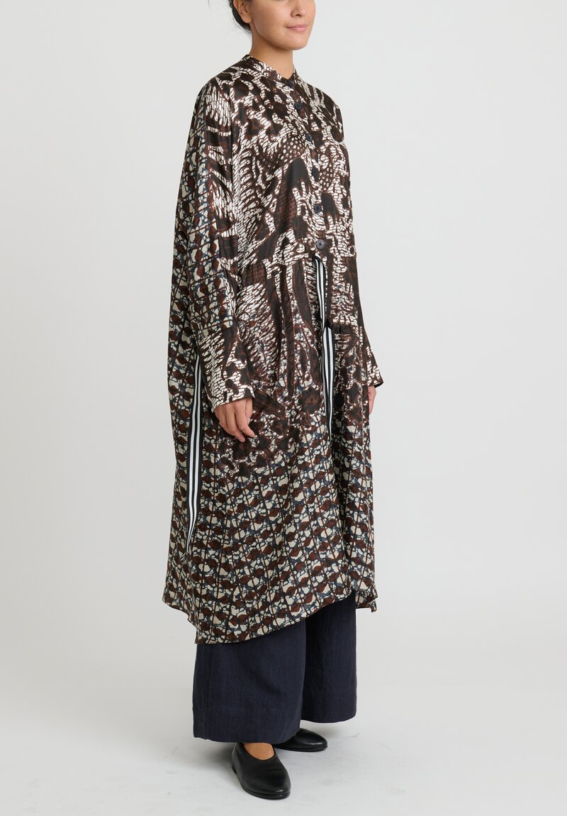 Biyan Silk Drawstring Langia Midi Dress	