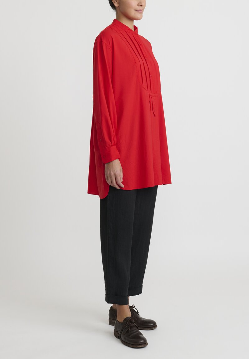 Casey Casey Voile ''Operetta'' Shirt in Red	