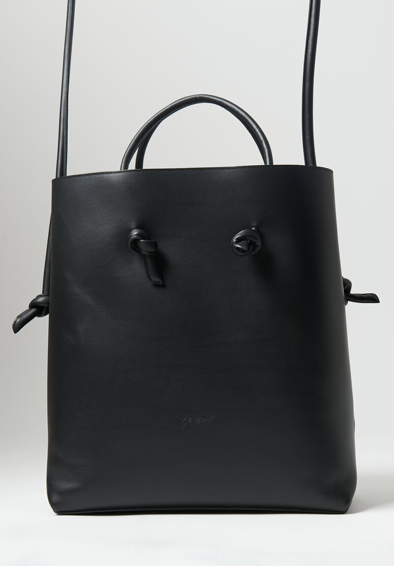 Marsell Leather Nodone Hand Bag Black	