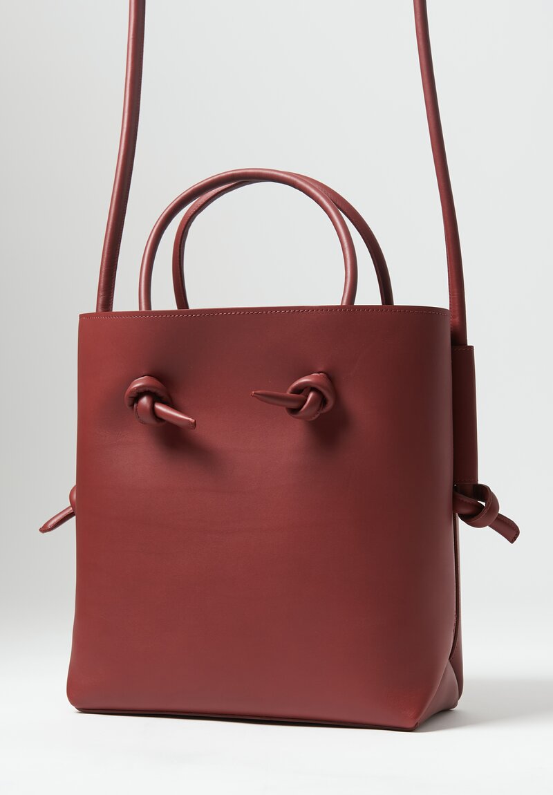 Marsell Leather Noda Hand Bag Red	