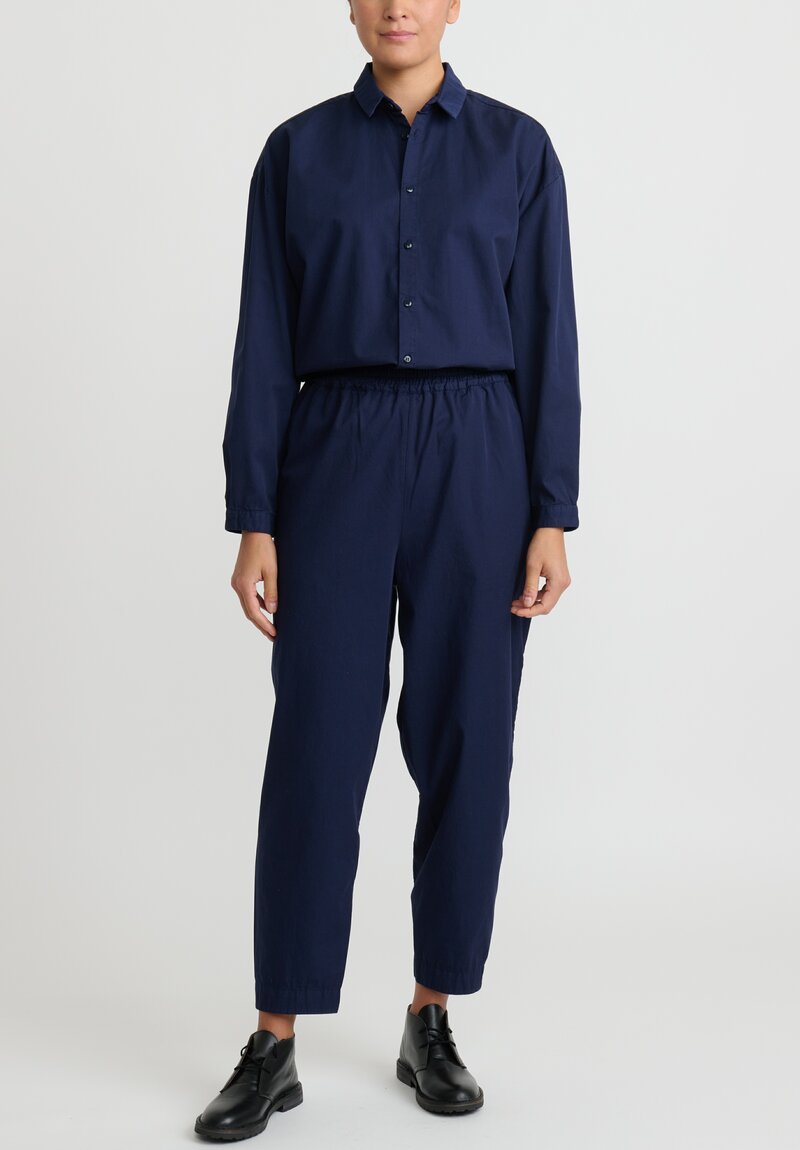 Toogood Cotton Acrobat Trouser in Blue