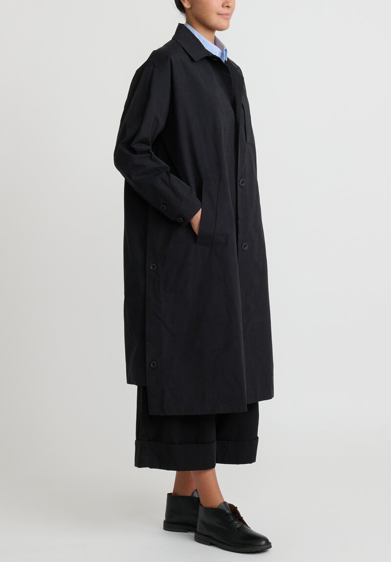 Toogood The ''Messenger'' Coat in Night Black | Santa Fe Dry Goods