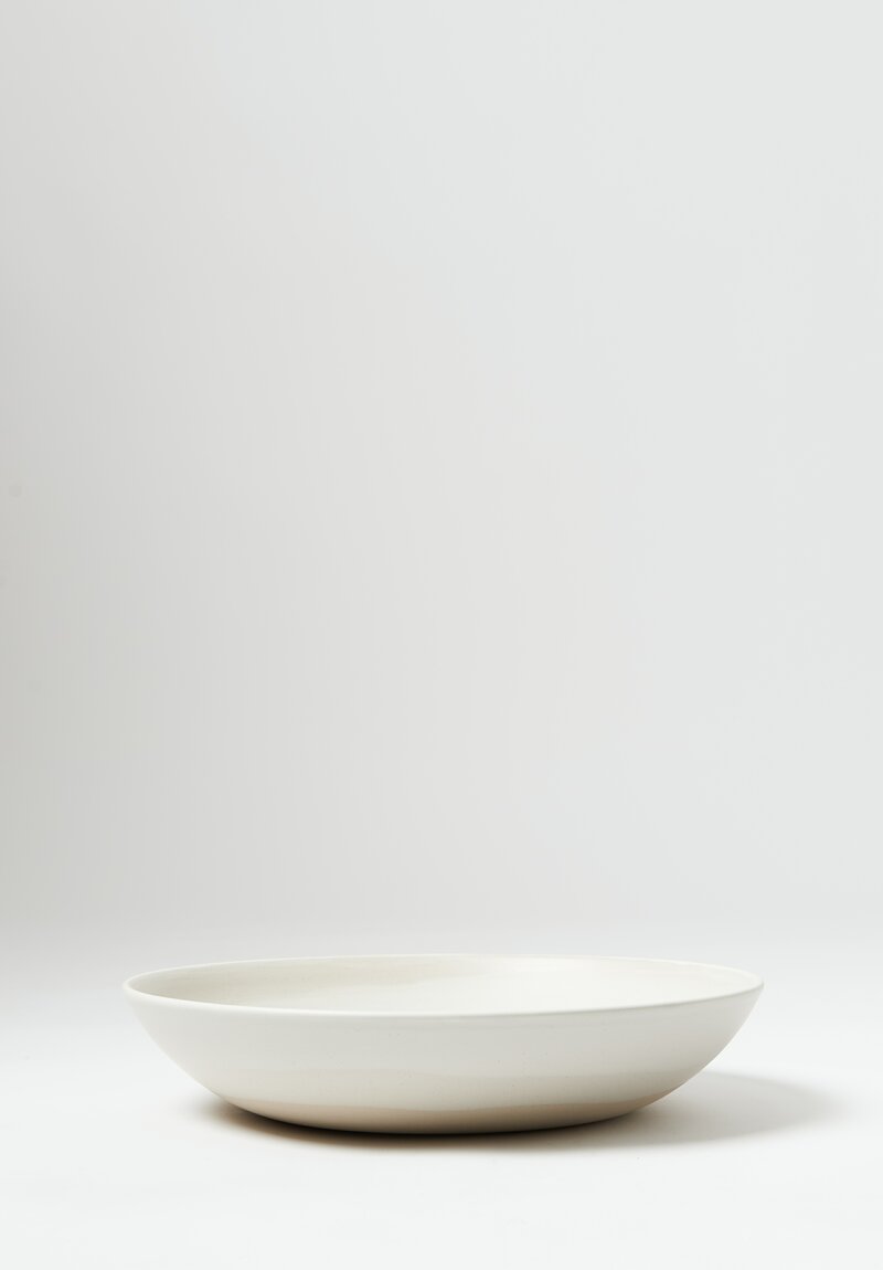 Christiane Perrochon Handmade Stoneware Deep Serving Dish in White