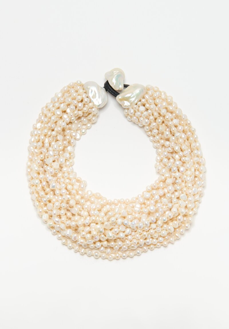 Monies 19 Strand Freshwater Pearl Necklace	