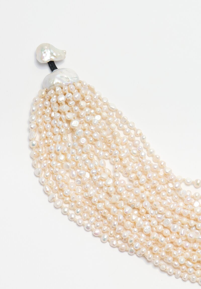 Monies 19 Strand Freshwater Pearl Necklace	