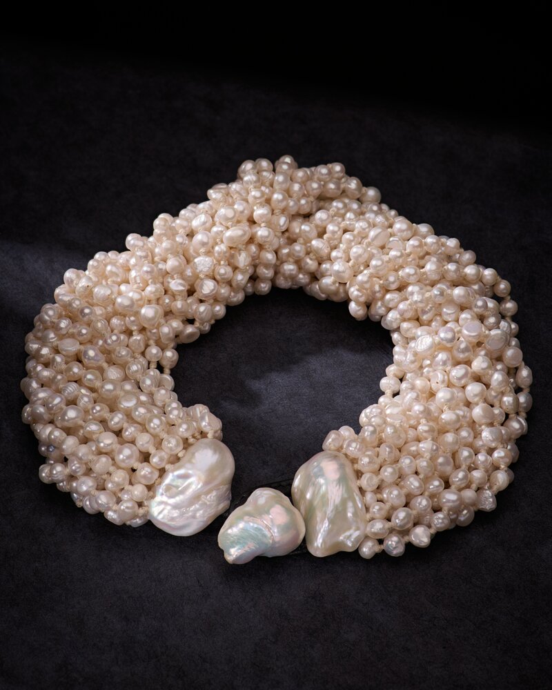 Monies 19 Strand Freshwater Pearl Necklace	