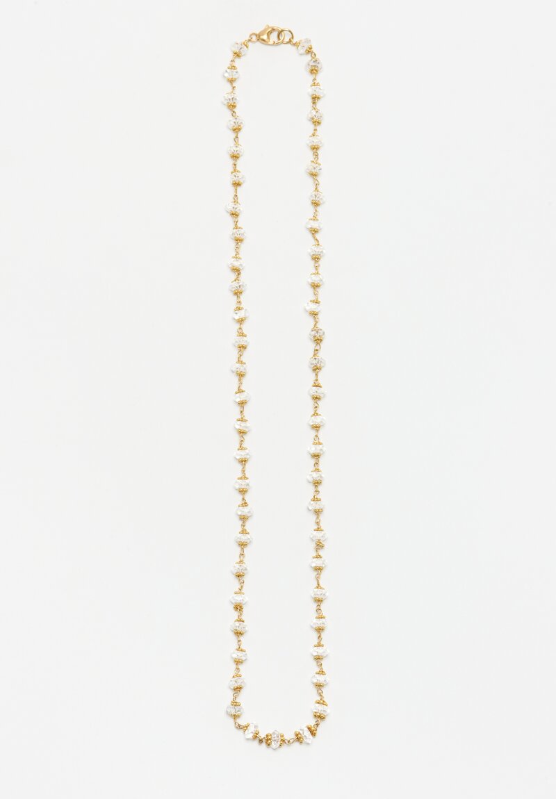 Greig Porter 18K Herkimer Diamond Quartz Necklace	