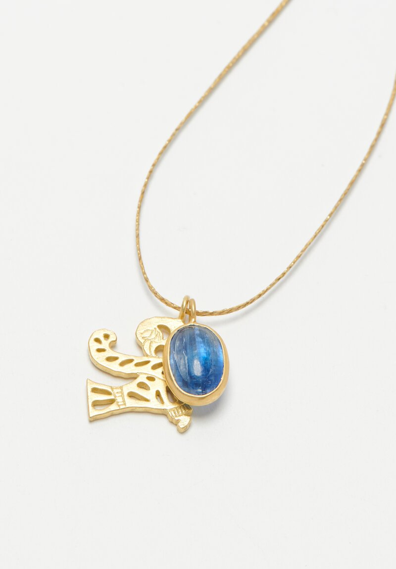 Pippa Small 18k, ''Light and Space'' Kyanite Tumble Necklace	