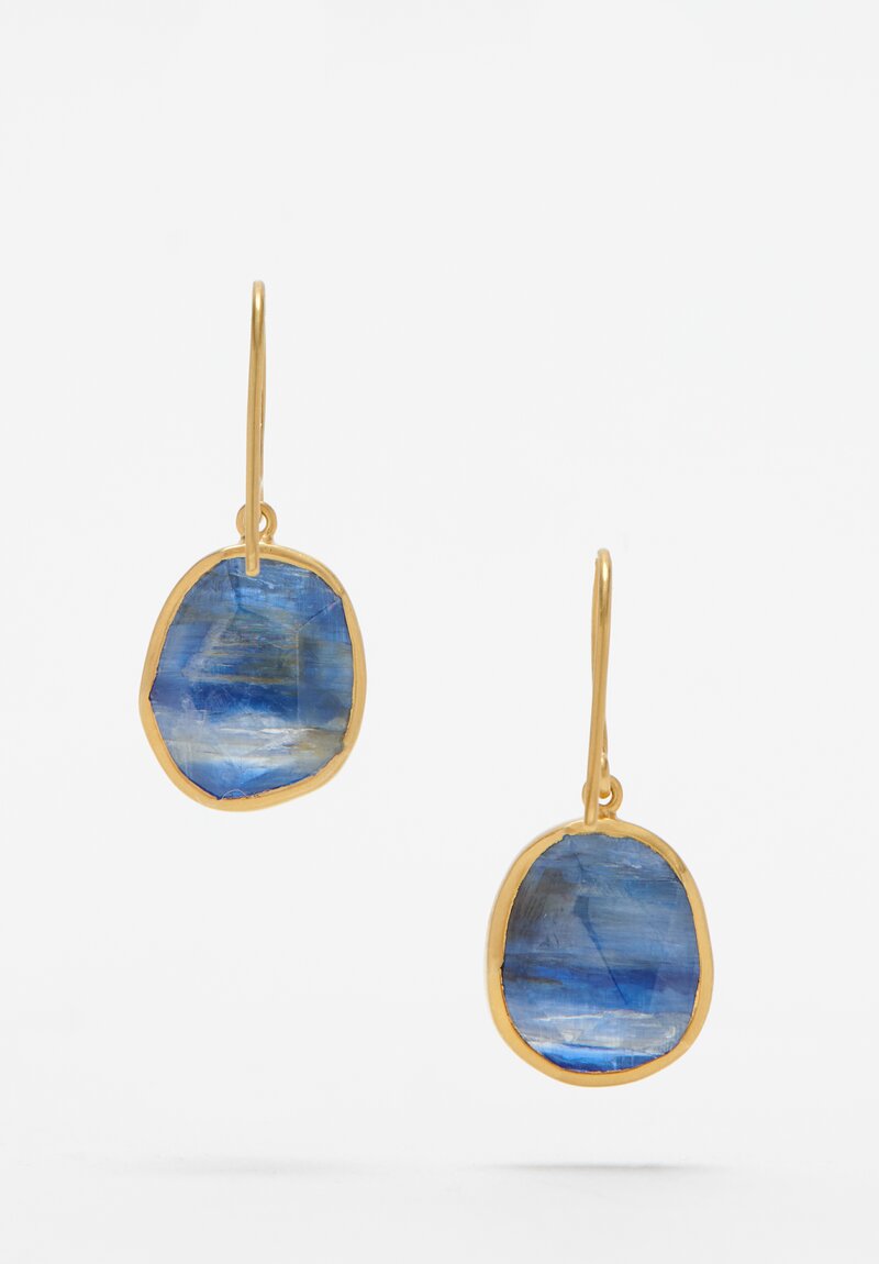 Pippa Small 18k, ''Light and Space'' Kyanite Drop Earrings	