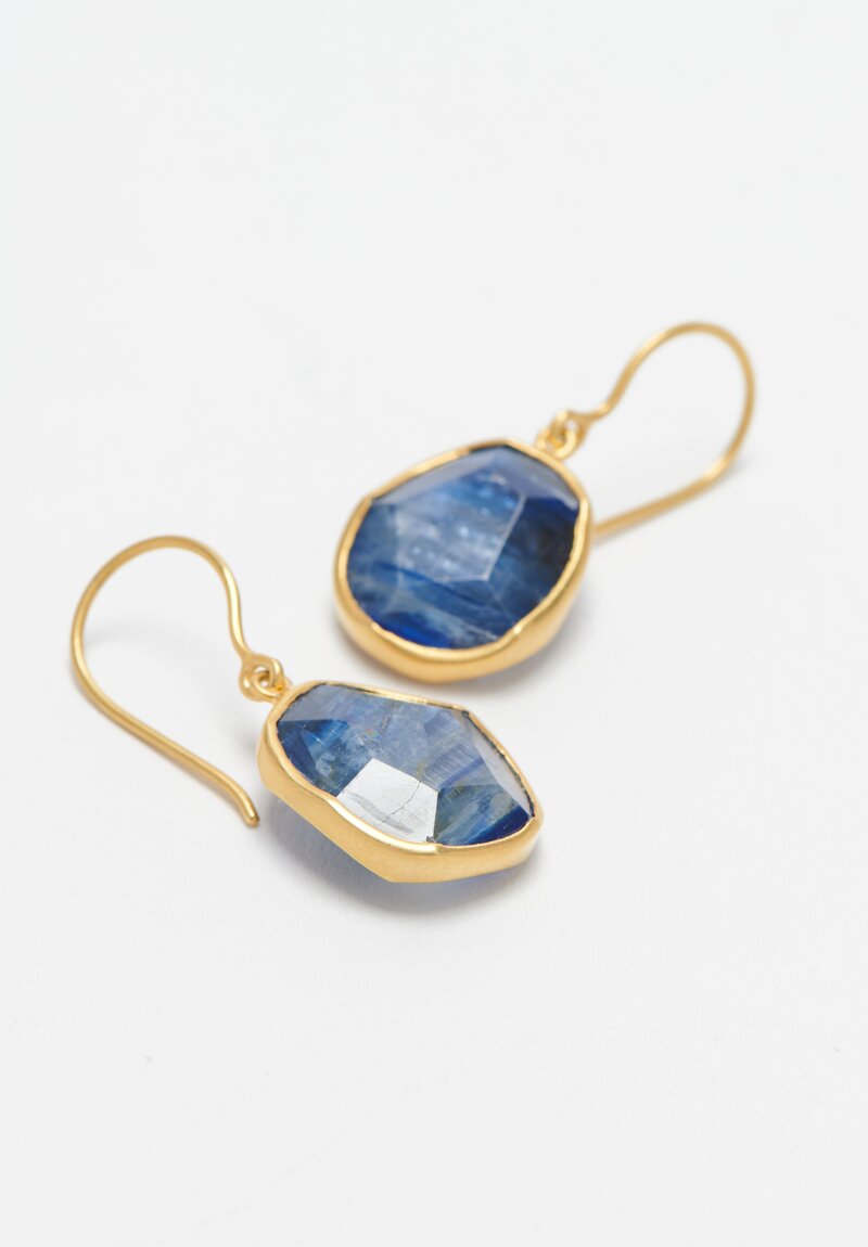 Pippa Small 18k, ''Light and Space'' Kyanite Drop Earrings	