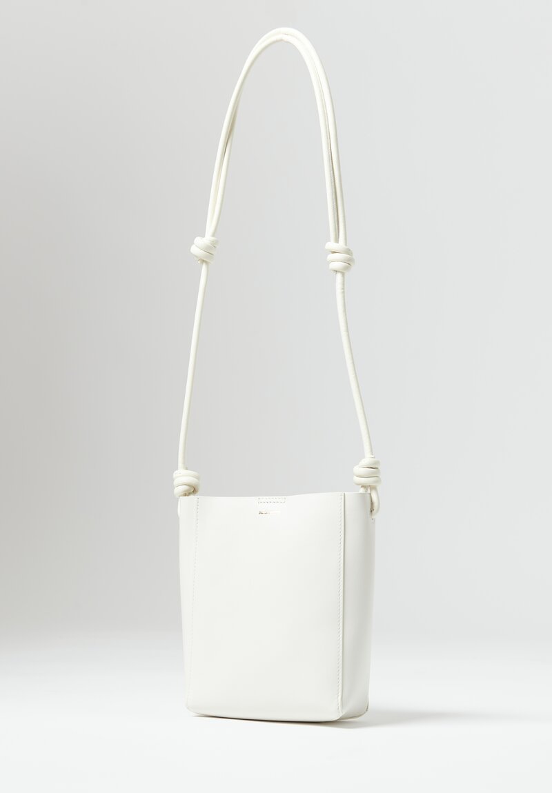 Jil Sander Smooth Leather ''Giro'' Crossbody Bag in Cosmic Latte White |  Santa Fe Dry Goods . Workshop . Wild Life