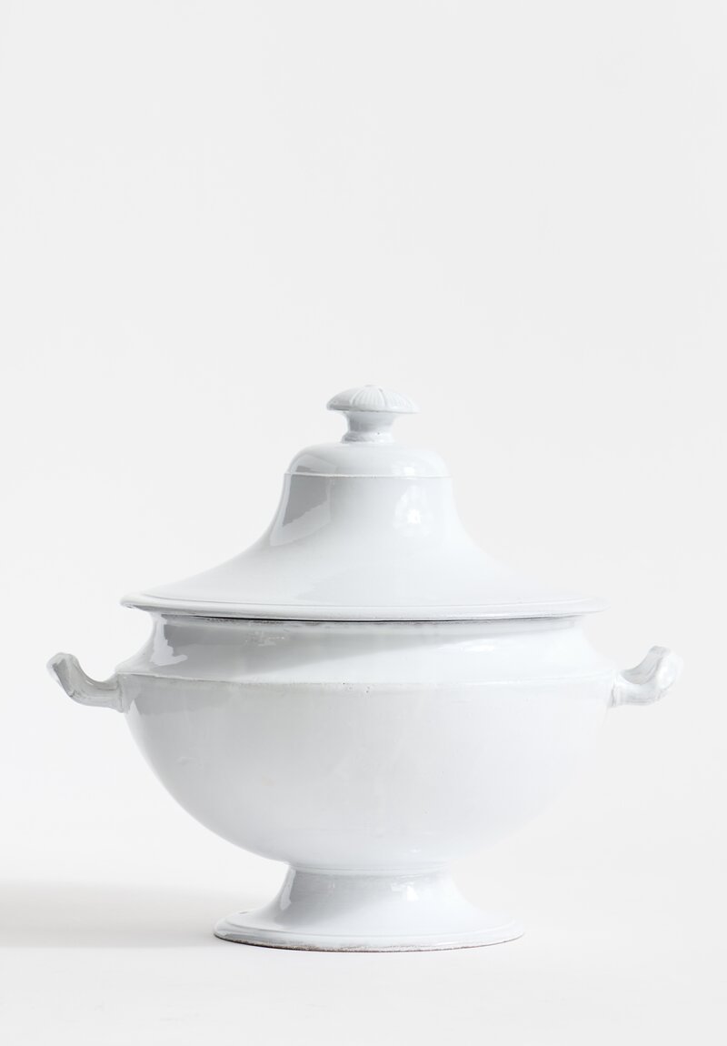 Astier de Villatte Large Rien Salad Bowl in White	