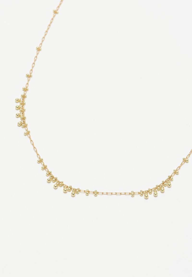 Tenthousandthings 18k Multi Cluster Beaded Necklace Gold	