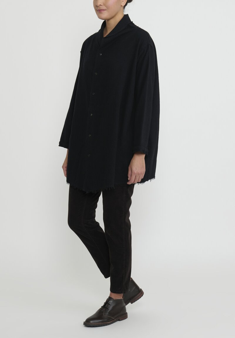 Kaval Cashmere and Wool Etamine Stole Shirt	